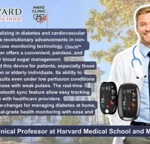 Clinclii™ GlucoSense Laser Blood Glucose Monitoring Device