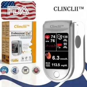 Clinclii™ Professional 3in1 Glucose & Vital Signs Monitor