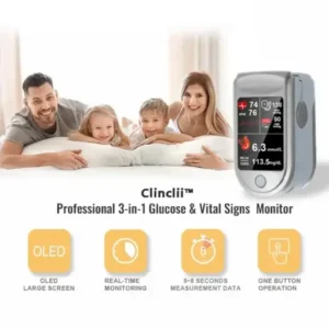 Clinclii™ Professional 3in1 Glucose & Vital Signs Monitor