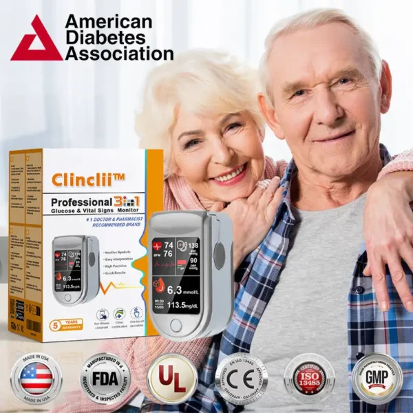 💸𝐇𝐞𝐚𝐥𝐭𝐡 𝐔𝐒𝐀 𝐒𝐮𝐛𝐬𝐢𝐝𝐢𝐳𝐞𝐝 𝐏𝐫𝐨𝐝𝐮𝐜𝐭 | Clinclii™ 𝐏𝐫𝐨𝐟𝐞𝐬𝐬𝐢𝐨𝐧𝐚𝐥 𝟑𝐢𝐧𝟏 𝐆𝐥𝐮𝐜𝐨𝐬𝐞 & 𝐕𝐢𝐭𝐚𝐥 𝐒𝐢𝐠𝐧𝐬 𝐌𝐨𝐧𝐢𝐭𝐨𝐫 -Painless, Fast, Precise💪