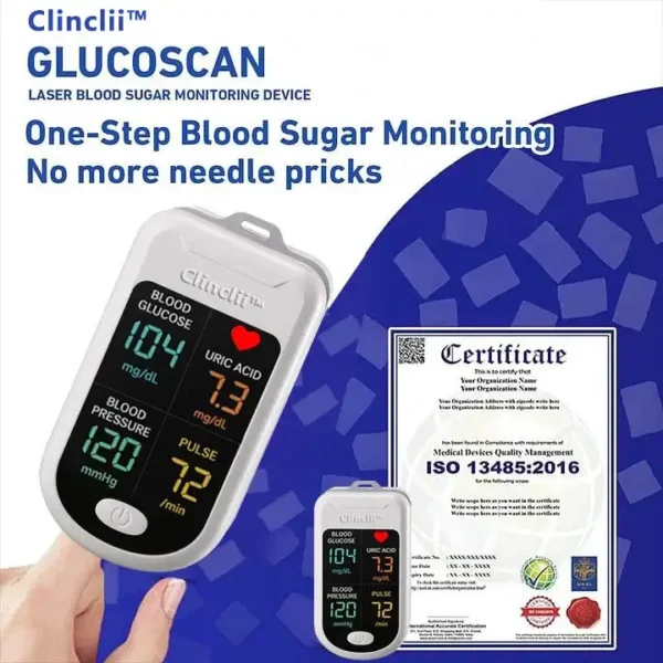 🌸Clinclii™ 5th Gen FDA-Approved Non-Invasive Glucose Testing — Say Goodbye to Finger Pricks
