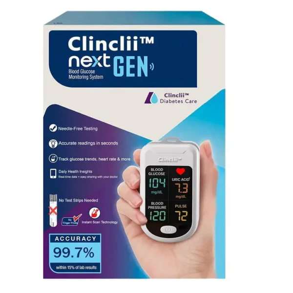 🌸Clinclii™ 5th Gen FDA-Approved Non-Invasive Glucose Testing — Say Goodbye to Finger Pricks