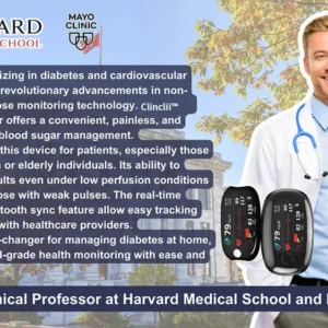 [Official Store] Clinclii™  GlucoSense Laser Blood Glucose  Monitoring   Device