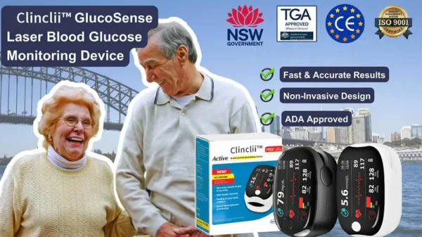 [Official Store] Clinclii™  GlucoSense Laser Blood Glucose  Monitoring   Device