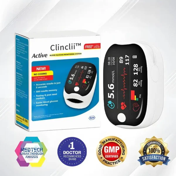 [Official Store] Clinclii™  GlucoSense Laser Blood Glucose  Monitoring   Device