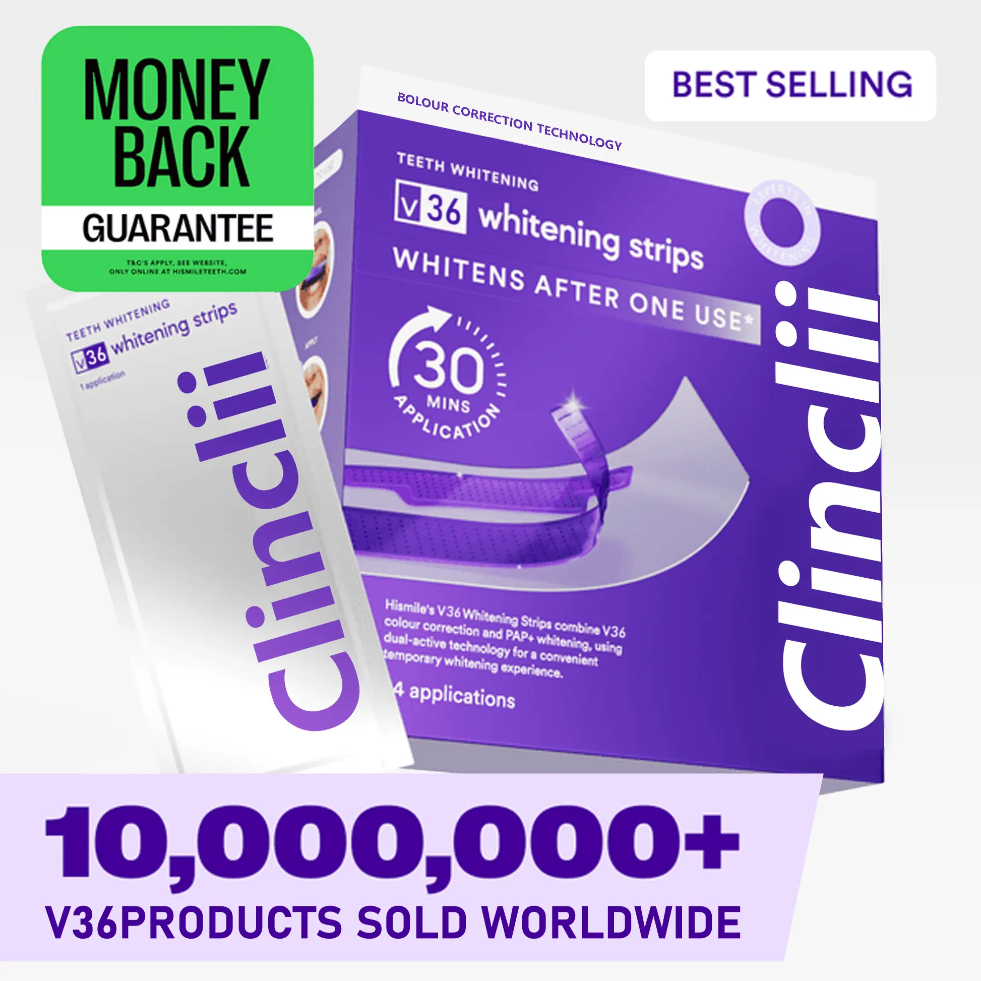 🦷Clinclii™ V36 Whitening Strips – Professional Teeth Whitening at Home(UPGRADED VERSION)