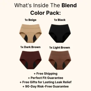 💖Last Day 50% OFF|CLINCLII 100% Leak-Proof Underwear 4-packe🌸