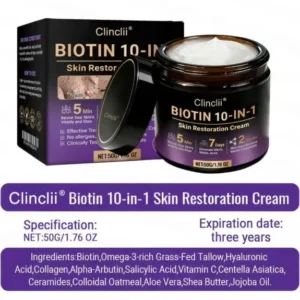 Made and Shipped from USA🍁Clinclii® Biotin 10-in-1 Skin Restoration Cream – Last Day Promotion: 75% OFF