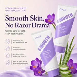 Clinclii™ Smooth Hair Removal Cream Silky Skin in Minutes, No Razor Needed