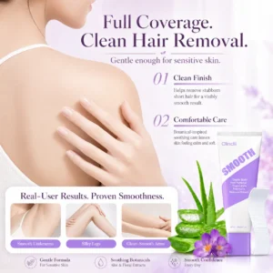 Clinclii™ Smooth Hair Removal Cream Silky Skin in Minutes, No Razor Needed