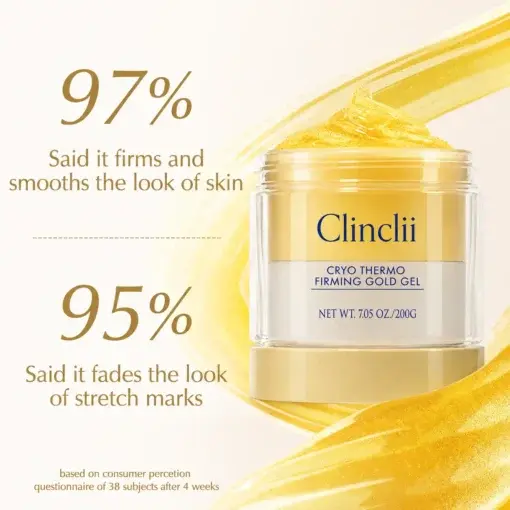 Clinclii® 15-Day Fast-Acting Anti Cellulite Sculpting & Tightening Burn Gold Massage Cream