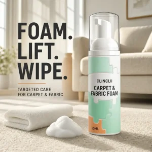 CLINCLII Carpet & Fabric Foam Spot Cleaner — 60 mL + Towel