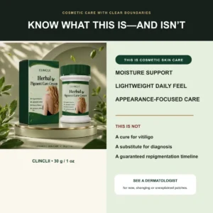 CLINCLII Herbal Pigment Care Cream — Targeted Daily Cosmetic Care, 30 g